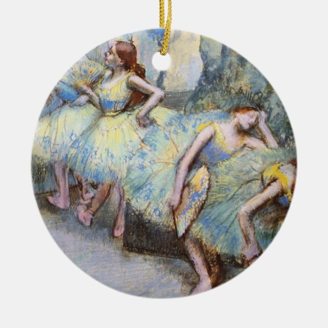 Degas Ballet Dancer Art Dancers Malerei Keramikornament (Vorne)