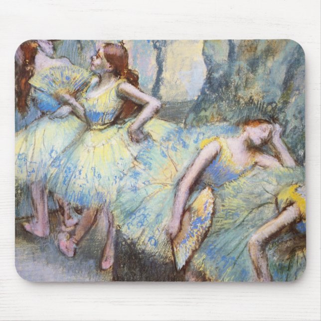 Degas Ballet Dancer Art Dancers Malerei Mousepad (Vorne)