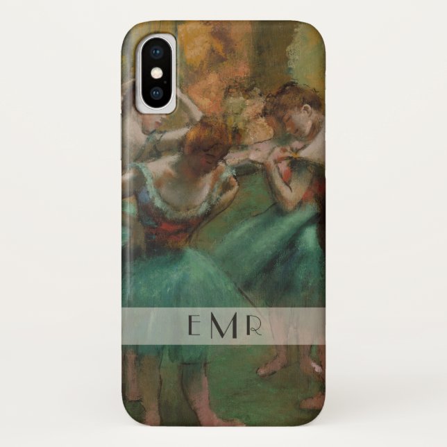 Degas Ballet Dancers | Rosa und Grün Case-Mate iPhone Hülle (Rückseite)