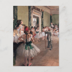 Degas Ballett-Gemälde, Alte Ballettstunde Postkarte