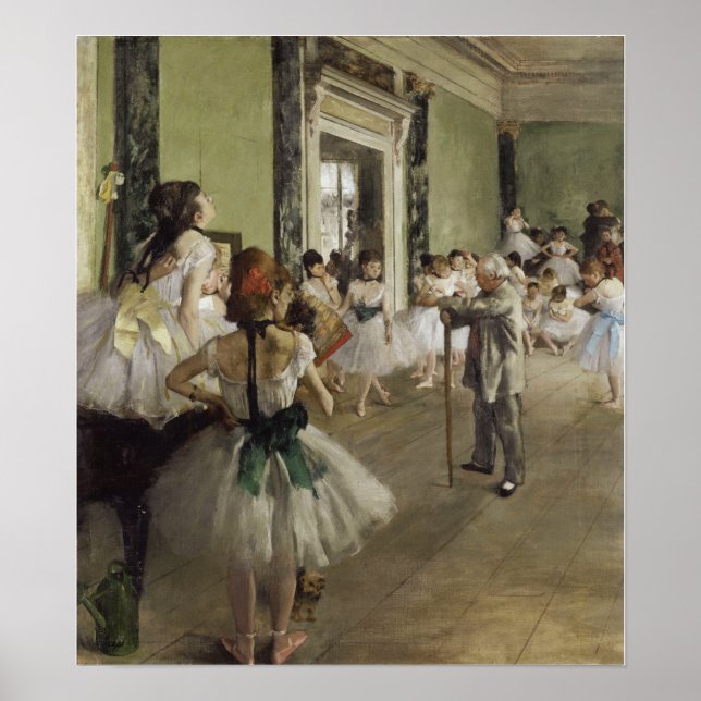 Degas - Ballettklasse Poster (Vorne)