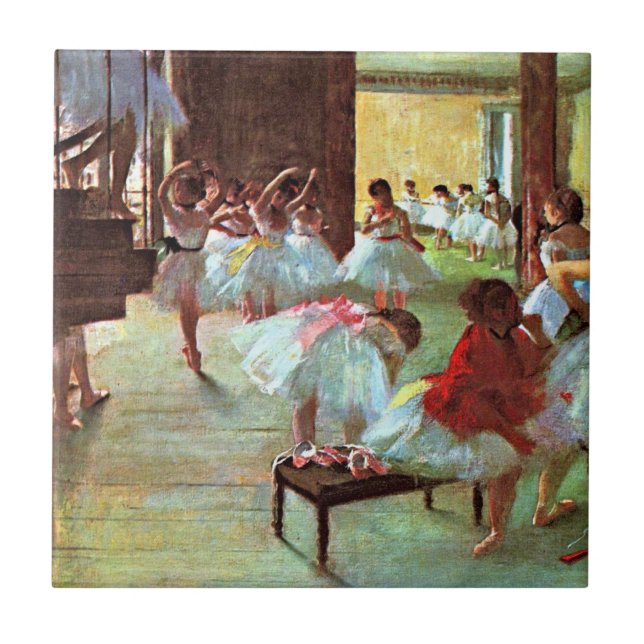 Degas - Ballettschule Fliese (Vorderseite)