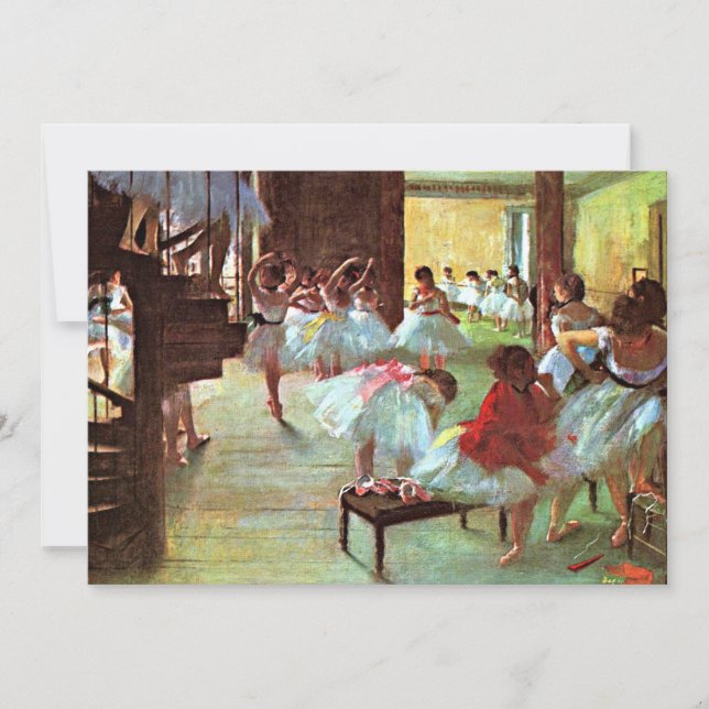 Degas - Ballettschule Karte (Vorderseite)
