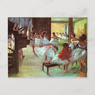 Degas - Ballettschule Postkarte