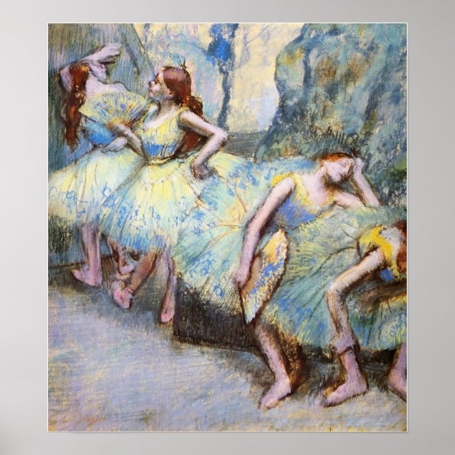 Degas - Balletttänzer im Jahr 1900 Poster (Vorne)