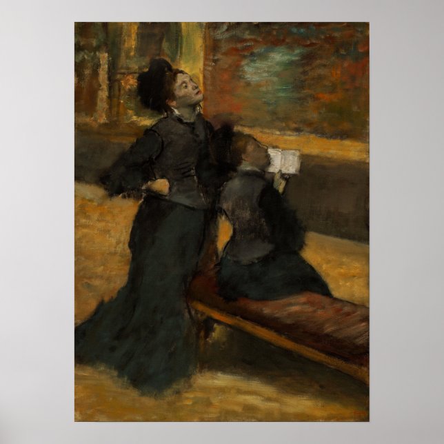 Degas - Besuch eines Museums Poster (Vorne)