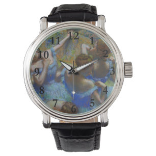 Degas Blaue Tänzerinnen Pastell-Feinbild Meisterwe Armbanduhr
