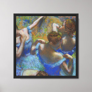 Degas Blaue Tänzerinnen Pastell-Feinbild Meisterwe Leinwanddruck