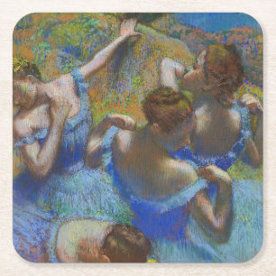 Degas Blaue Tänzerinnen Pastell-Finestkunst-Meiste Rechteckiger Pappuntersetzer