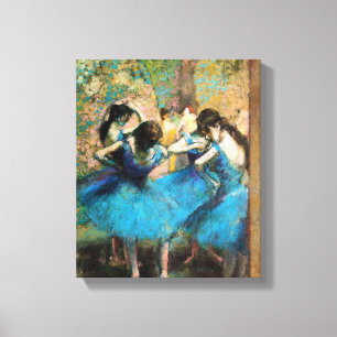 Degas Blue Dancers Leinwanddruck