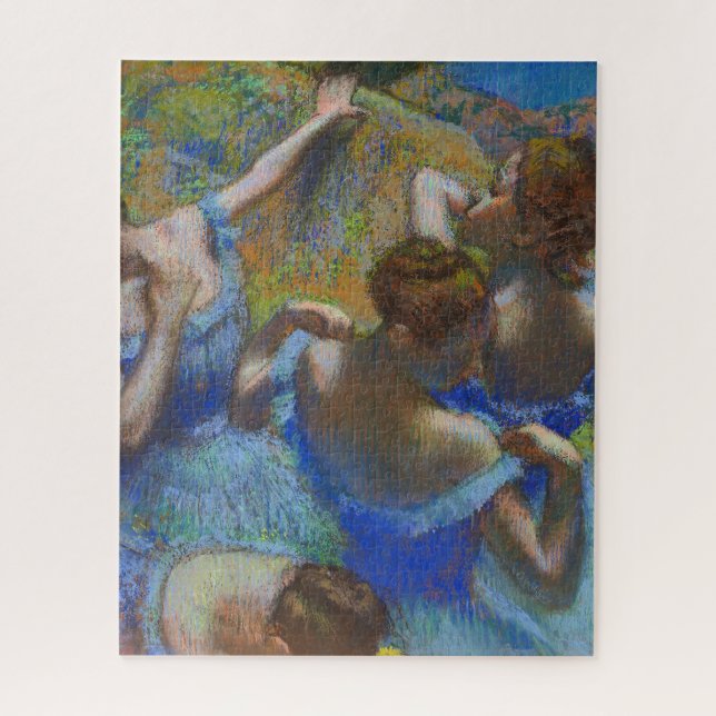 Degas Blue Dancers Pastel Fine Art Masterpiece Puzzle (Vertikal)
