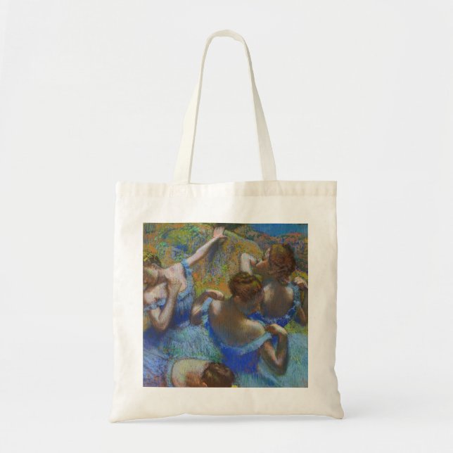 Degas Blue Dancers Pastel Fine Art Masterpiece Tragetasche (Vorne)