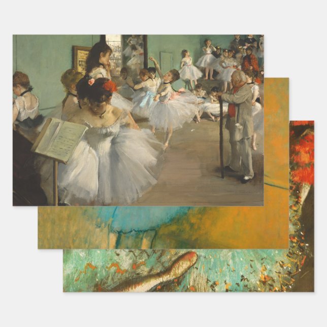 Degas Dance Class Ballet Dancers Ballerina Art Geschenkpapier Set (Set)