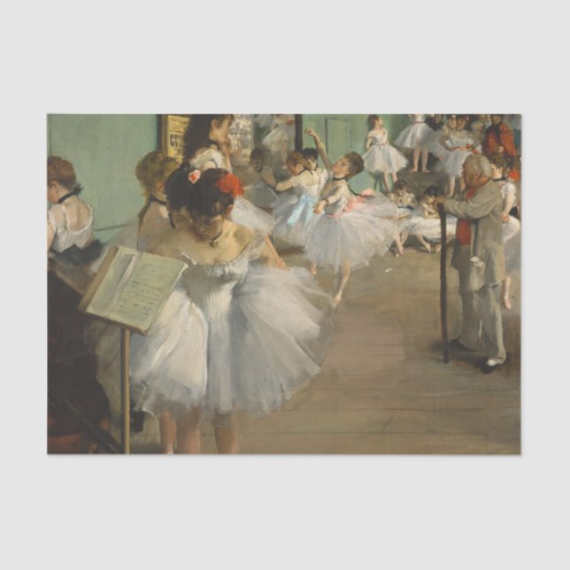 Degas Dance Class Ballet Dancers Ballerina Art Seidenpapier (Vorderseite)