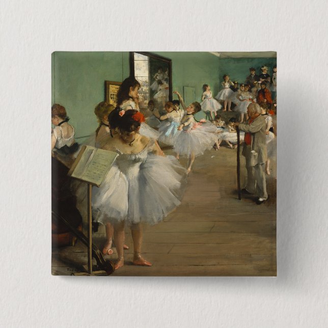Degas Dance Class Cafè Lugano Button (Vorderseite)