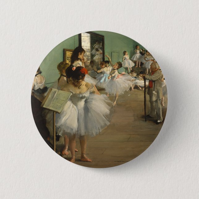 Degas Dance Class Cafè Lugano Button (Vorderseite)