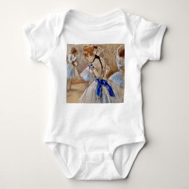 Degas Dancer mit blauem Band Baby Strampler (Vorderseite)