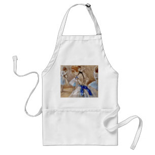 Degas Dancer mit blauem Band Schürze