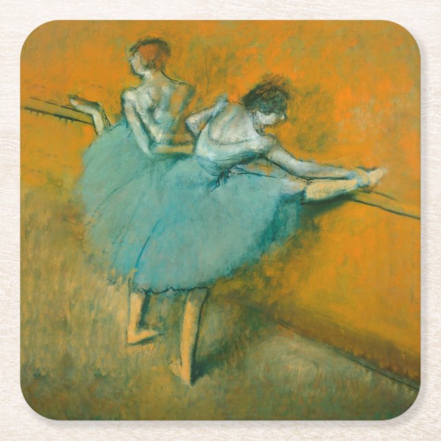Degas Dancers im Bar Ballet Rechteckiger Pappuntersetzer (Vorderseite)