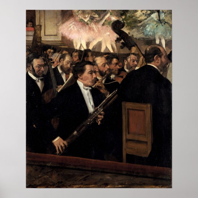 Degas - Das Orchester an der Oper Poster (Vorne)