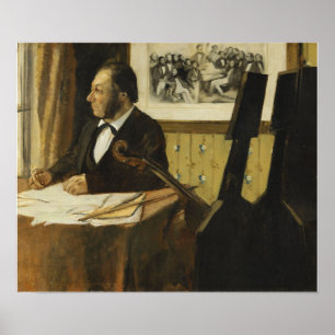 Degas - Die Cellist Pilet Poster