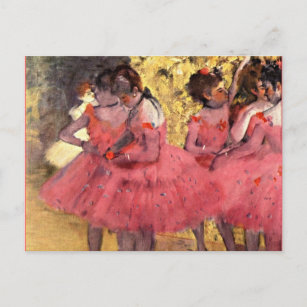 Degas - Die rosa Tänzer Postkarte