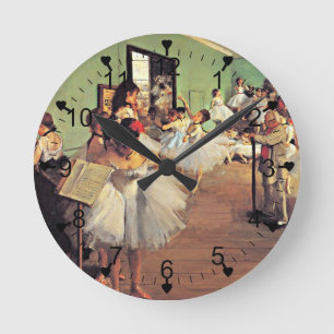 Degas: Die Tanzklasse, 1874 Runde Wanduhr