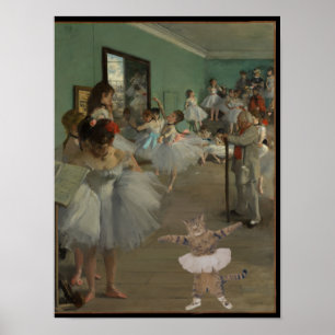 Degas' Die Tanzklasse mit Ballettkiste Poster