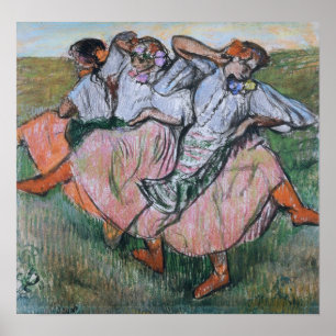 Degas - Drei russische Tänzerinnen Poster