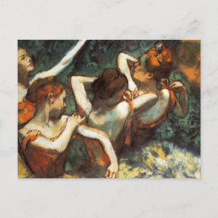 Degas Four Dancers Postkarte
