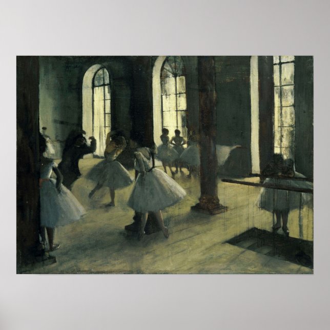 Degas - Foyer Probe des Tanzes Poster (Vorne)