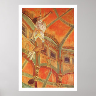 Degas: Miss Lala beim Cirque Fernando Poster
