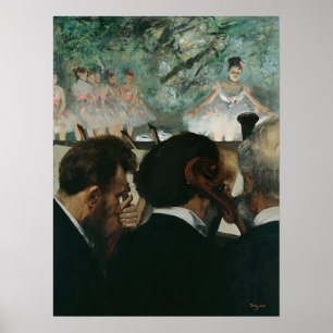 Degas - Orchestra Musicians Poster