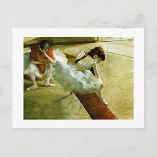 Degas painting Gallery Player Ballerina Art Postkarte