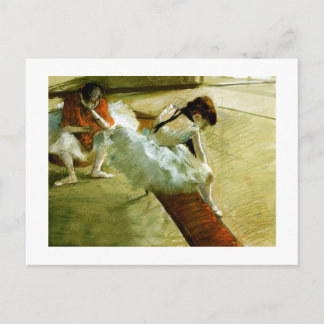 Degas painting Gallery Player Ballerina Art Postkarte