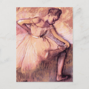 Degas Pink Ballerina Postcard Postkarte