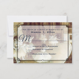 Degas' Probe über Bühne Wedding RSVP Karte