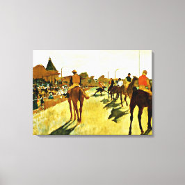Degas: Racehorses Before the Stands Leinwanddruck