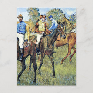 Degas - Rennpferde, 1878, Kunstwerke Postkarte