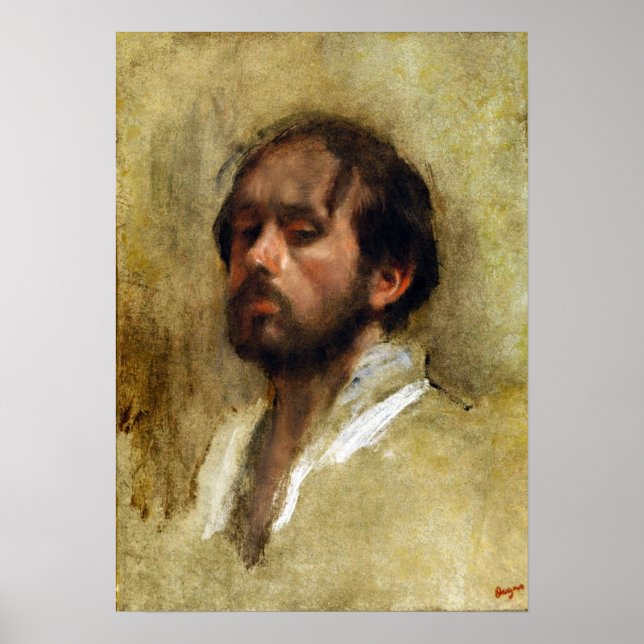 Degas - Selbstportrait Poster (Vorne)