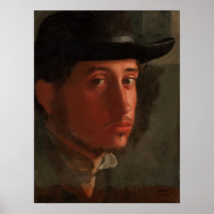 Degas - Selbstportrait Poster