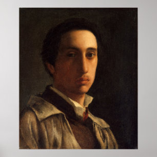 Degas - Selbstporträt 1856 Poster