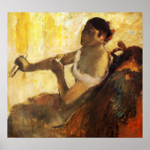 Degas - Sitzende Frau zieht ihren Handschuh an 189 Poster
