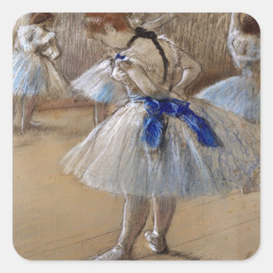 Degas Studie einer Tänzerin Quadratischer Aufkleber