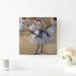 Degas Study of a Dancer Quadratische Wanduhr
