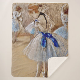 Degas Tänzer mit blauer Schleife Sherpadecke