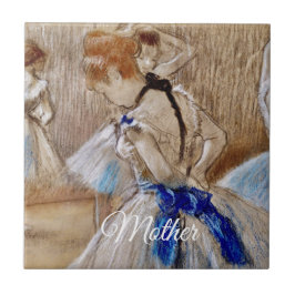 Degas Tänzerin mit blauem Band Fliese