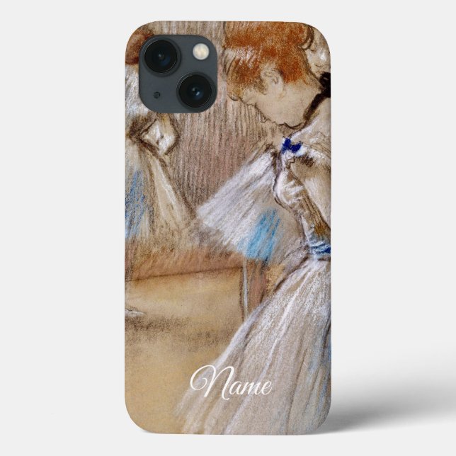 Degas Tänzerin mit blauem Band iPhone / iPad-Hülle Case-Mate iPhone Hülle (Rückseite)