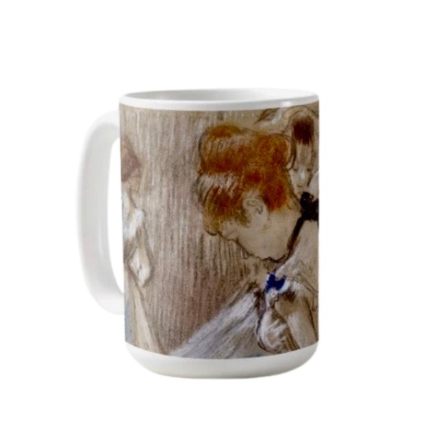 Degas Tänzerin mit blauem Band Kaffeetasse (Von Creator hochgeladen)