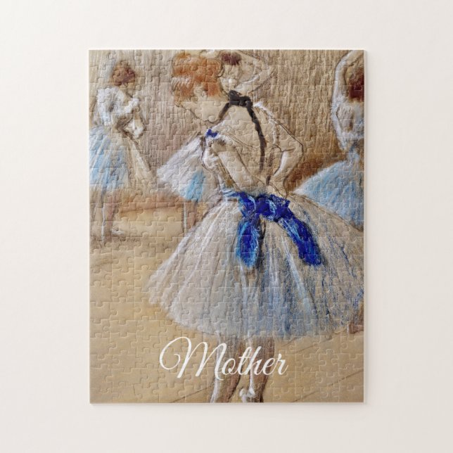Degas Tänzerin mit blauem Band  Puzzle (Vertikal)